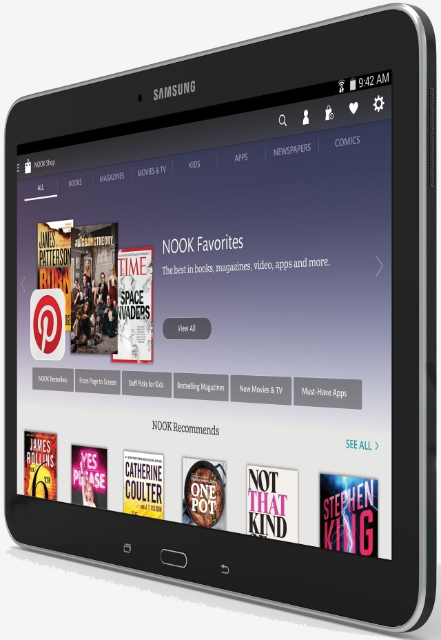 Barnes Noble Begins Selling The Samsung Galaxy Tab 4 Nook A 179 Reader S Tablet That Could Use A Better Display