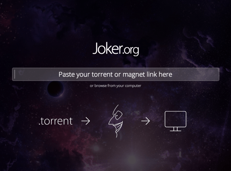 Joker lets you stream any movie torrent with nothing but a link