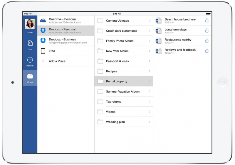dropbox microsoft office 