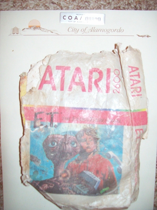 landfilled atari ebay atari auction landfill et alamogordo et extra terrestrial
