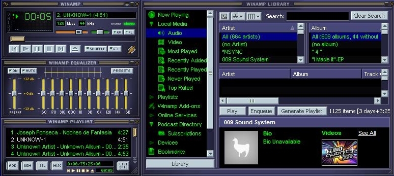 This version of Winamp recreated in HTML5 really whips the llama's ass