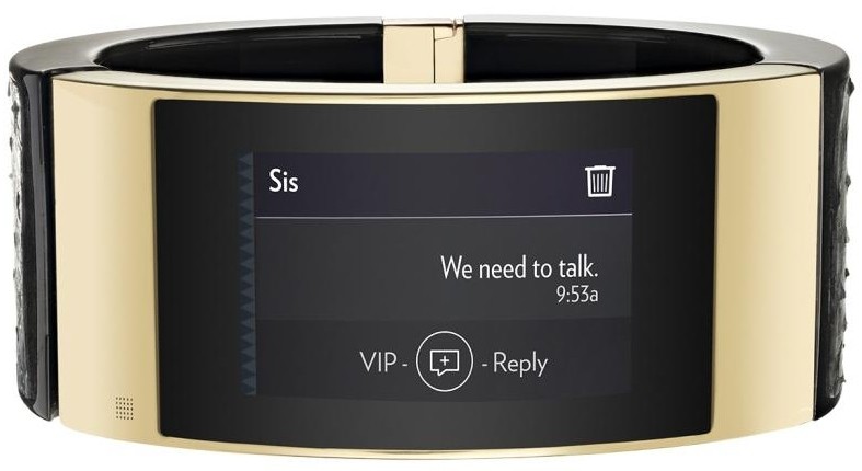 intel mica smartwatch bracelet fashion wearable intel bracelet