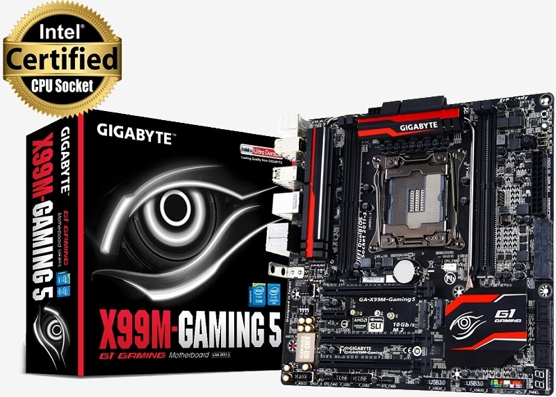 Gigabyte's X99M-Gaming 5 crams Haswell-E platform into a microATX motherboard