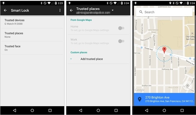 android lollipop trusted places android smartphone bluetooth lollipop device unlock