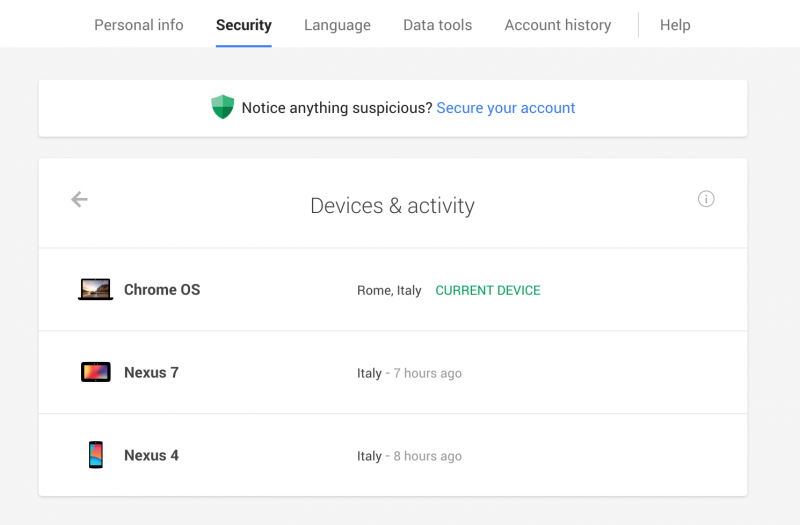 Google device dashboard makes it easy to track devices logged into your