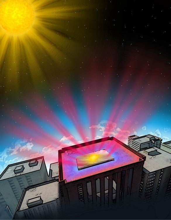 super-thin coating cool buildings research heat air conditioning photonic radiative cooling