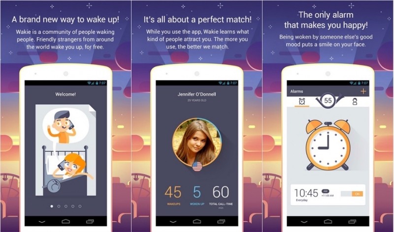 Wakie is the social alarm clock that lets a stranger call and wake you up