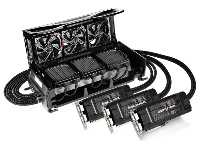 gigabyte gtx tri-sli waterforce nvidia geforce water cooling waterforce gtx 900 series gtx 980 tri-sli