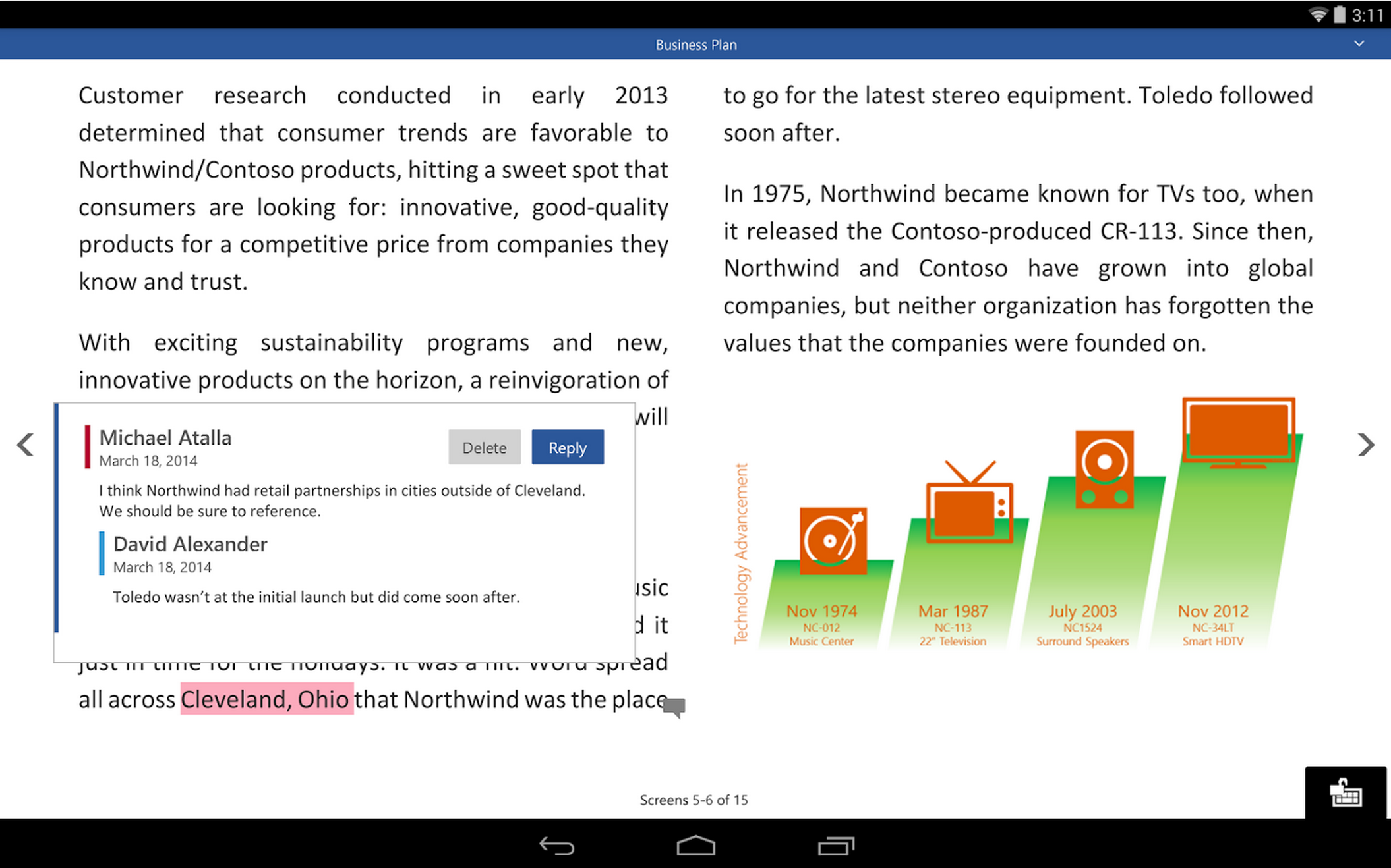 Microsoft's Office for Android tablet previews now available on Google Play