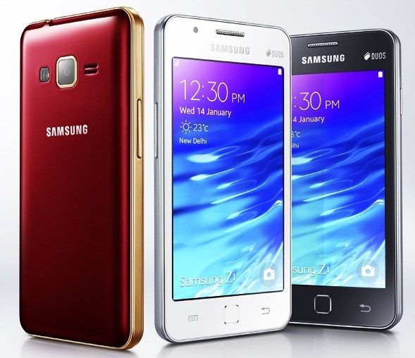 samsung launches tizen-powered phone india samsung smartphone budget handset tizen entry-level cheap samsung z1 z1 low-end club samsung