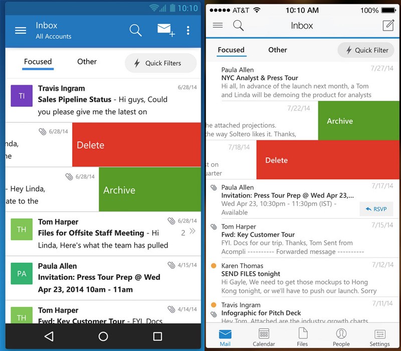 Outlook comes to Android and iOS, as Office for Android exits beta