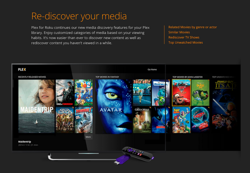 Plex announces its next-generation Roku channel app