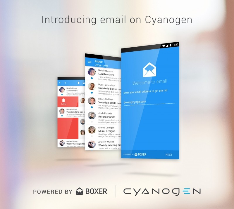 The next major Cyanogen update will come with an email client powered by Boxer
