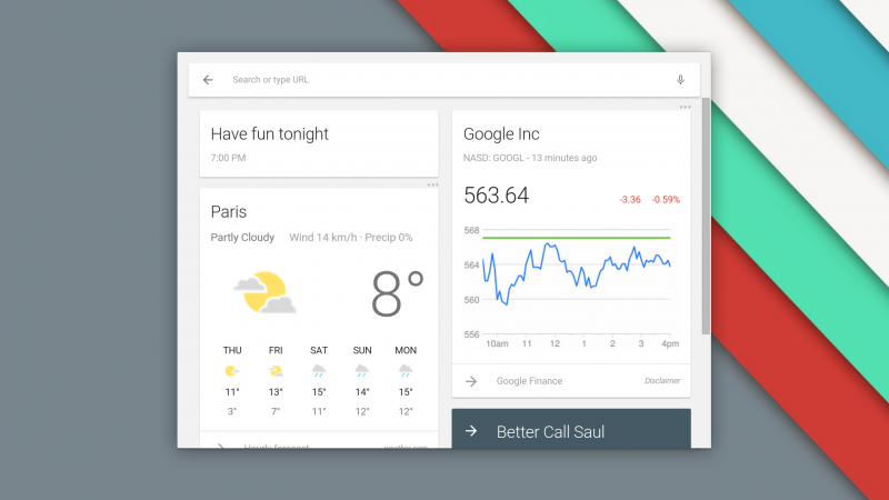 Chrome OS beta gets new Google Now equipped launcher and Material Design