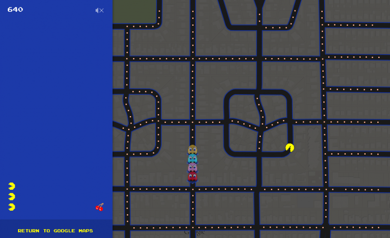 You can now turn any location on Google Maps into a game of Pac-Man