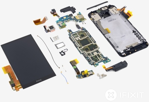 htc smartphone teardown ifixit warranty repairability replacement htc one m9 one m9 uh oh program