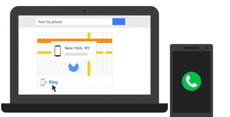 You can now locate your missing Android device directly in Google search