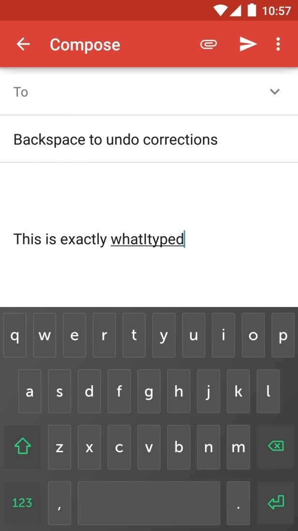 swiftkey debuts clarity experimental keyboard featuring multi-word autocorrect mobile keyboard siwftkey autocorrect sentence correct grammar mobile keyboard