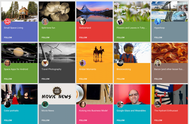 Google+ gets Pinterest-like photo/video Collections feature