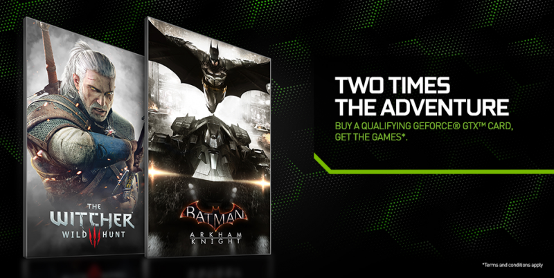 Nvidia bundles The Witcher 3 and Batman: Arkham Knight with new GPUs