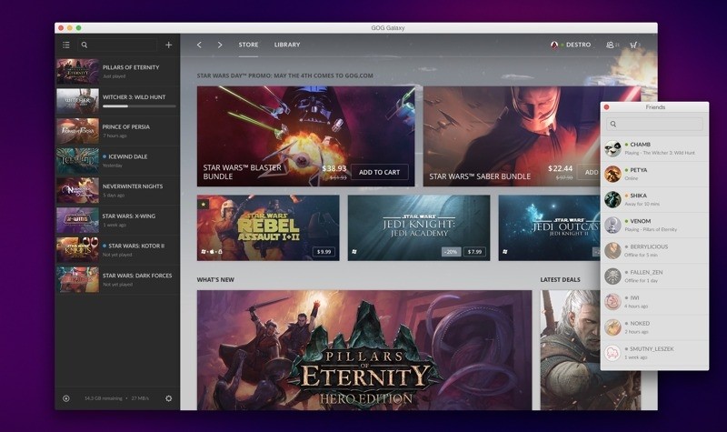 GOG offers DRM-free versions of select Steam games at no cost