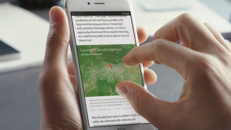 Facebook puts Instant Articles on your News Feed with interactive images, videos and maps