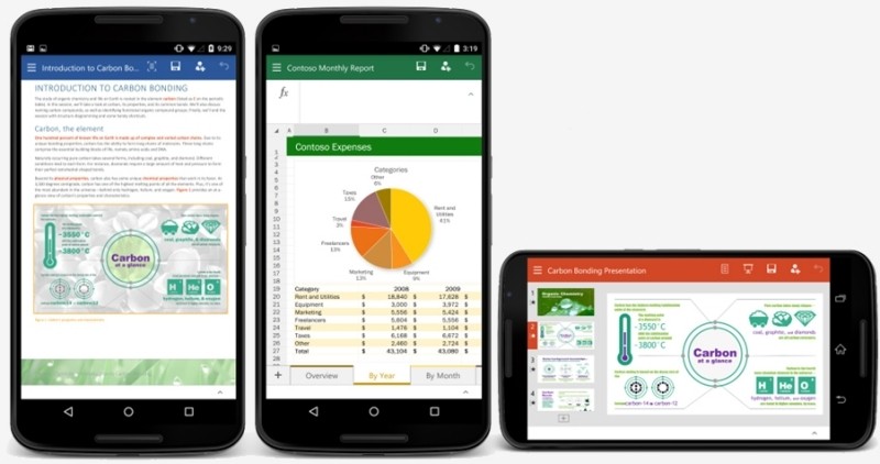 Microsoft rolls out preview versions of Word, Excel and PowerPoint for Android phones