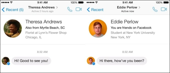 Facebook adds 'caller ID' to Messenger app