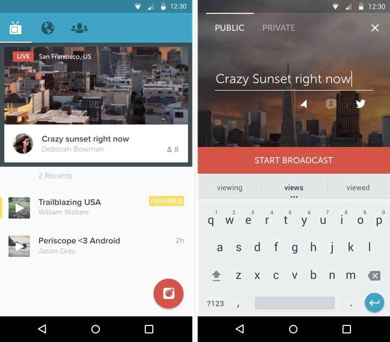 Periscope live-streaming app now available on Android