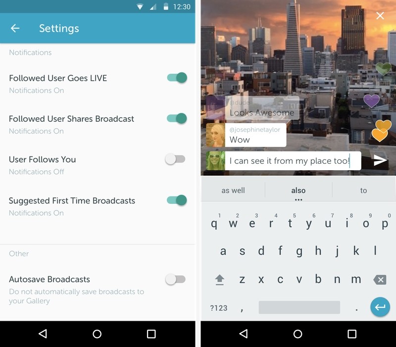 twitter periscope android ios video live video tweet video streaming meerkat