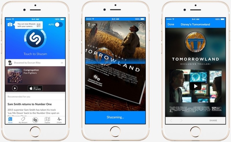 Shazam can now identify static visuals like movie posters, books and magazines
