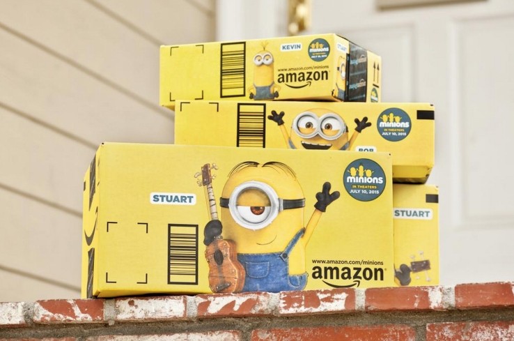 Amazon now using its iconic shipping boxes as mini billboards