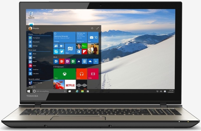 Toshiba's back-to-school notebook lineup: Windows 10, dedicated Cortana key, high-res displays