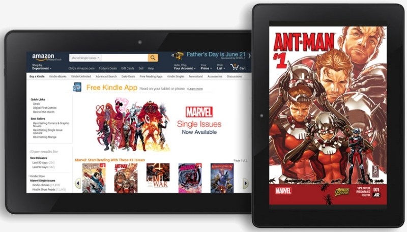 Marvel's 12,000 digital comics are now available in the Kindle Store