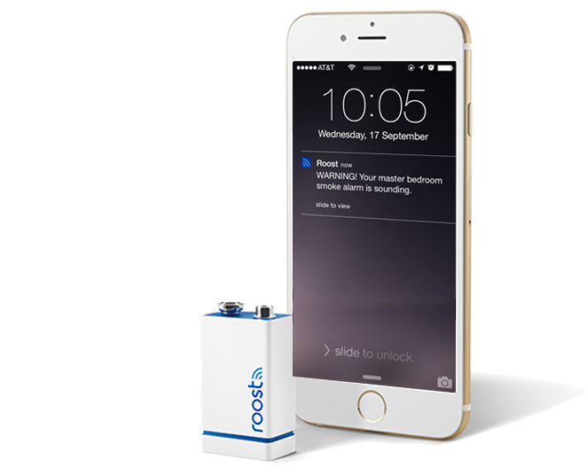roost 9-volt smoke detectors notifications 