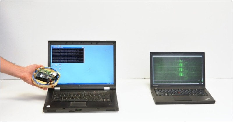 This homemade spy gadget can steal stray radio waves emitted by a laptop's processor