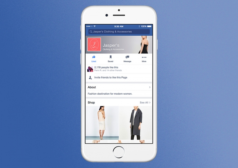Facebook testing online shops integrated into business pages