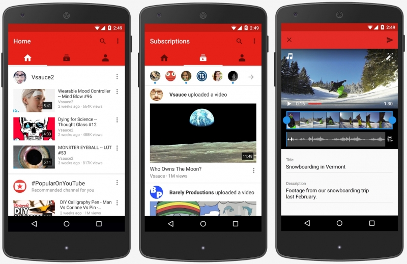 YouTube updates official app as half of its traffic now originates from mobile