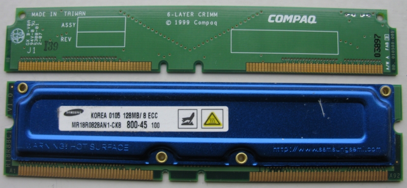 Rambus ram clearance