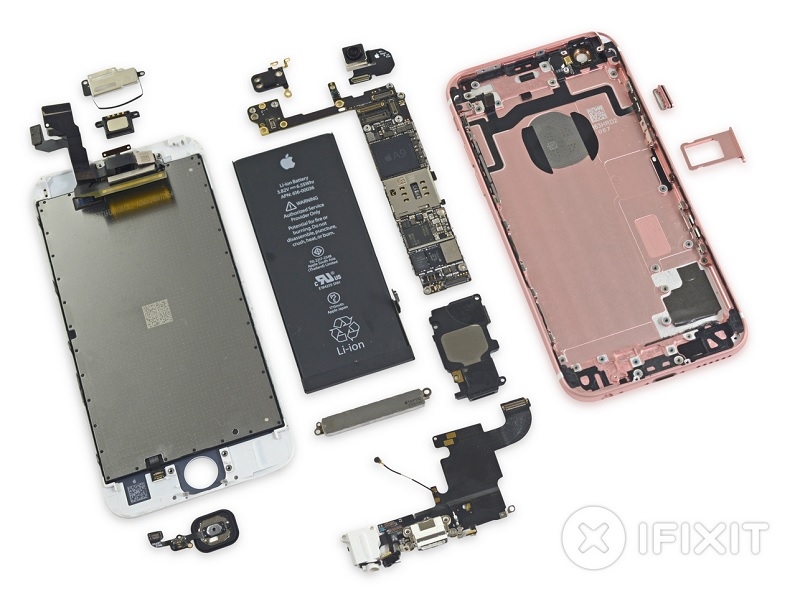 iFixit tears down the iPhone 6s, finds smaller battery, large Taptic Engine