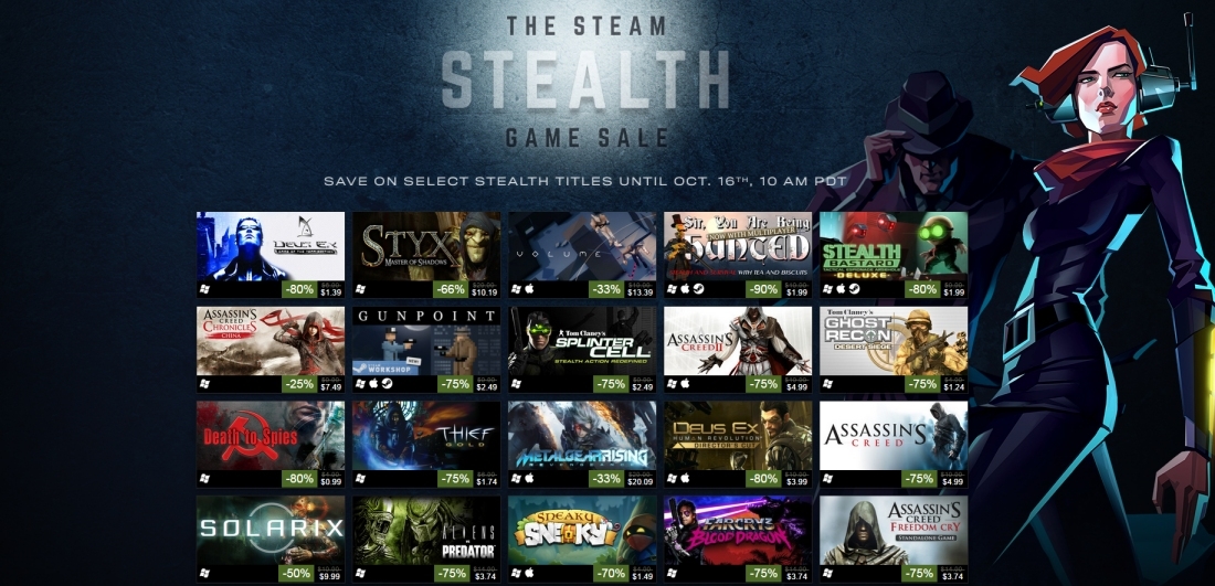 Valve's stealth-themed Steam sale is happening right now