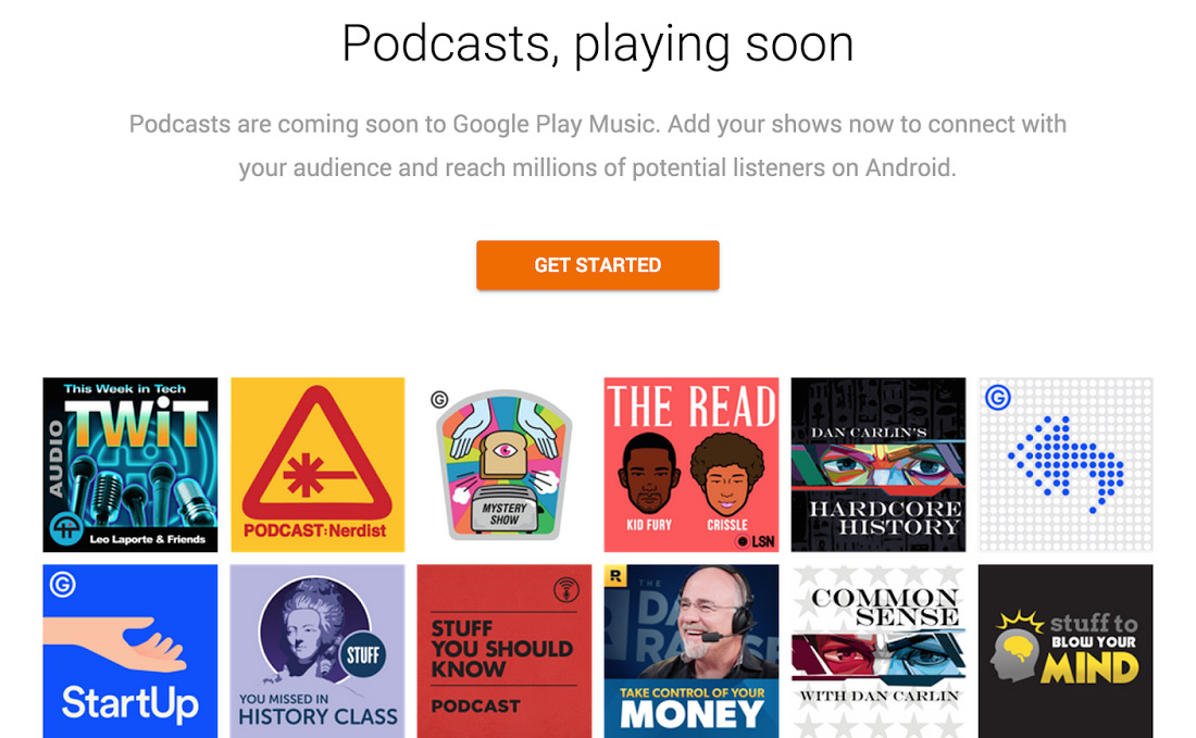 Podcasts are coming to Google Play Music