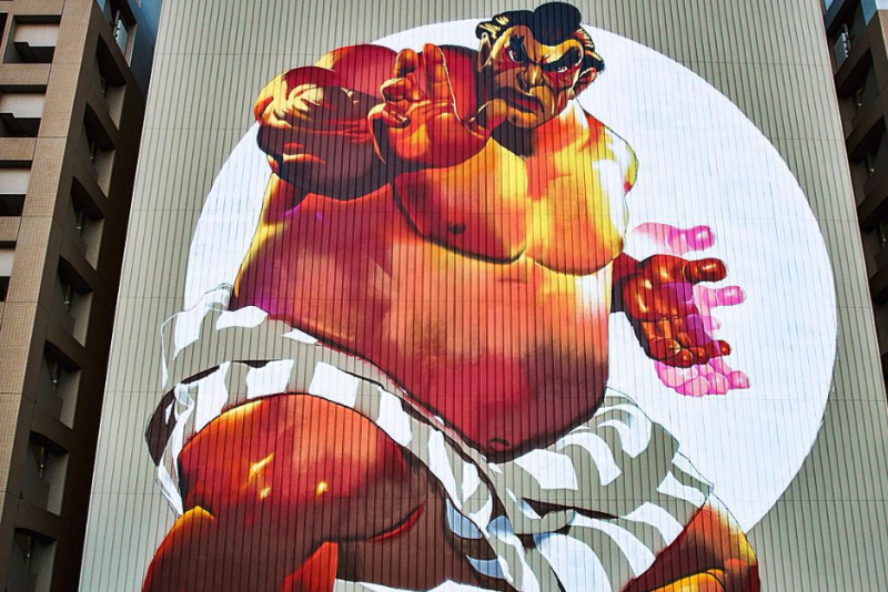 Famous German graffiti artist composes stunning Street Fighter mural