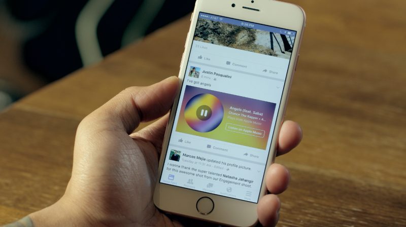 Facebook's Music Stories lets you share music clips from Spotify and Apple Music
