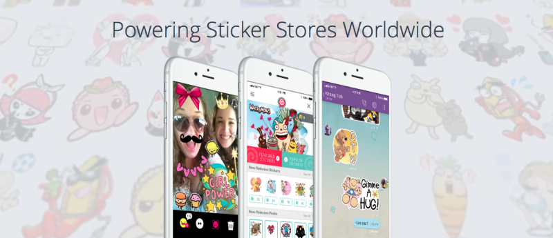 Correction: Buy stickers through PicoCandy in the Facebook Messenger app