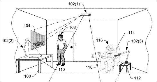 Amazon patents outline vision for headset-free augmented reality