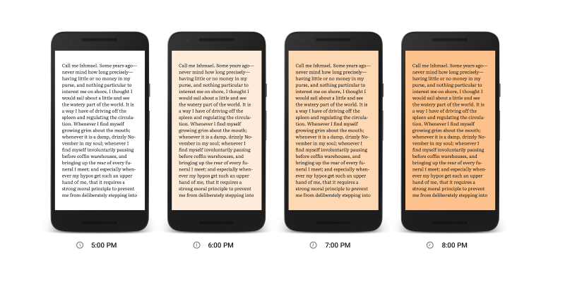 Google Play Books update adds new mode that reduces blue light to help tired eyes