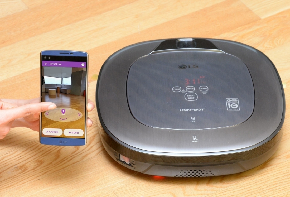 LG's latest robotic vacuum doubles as a home security camera