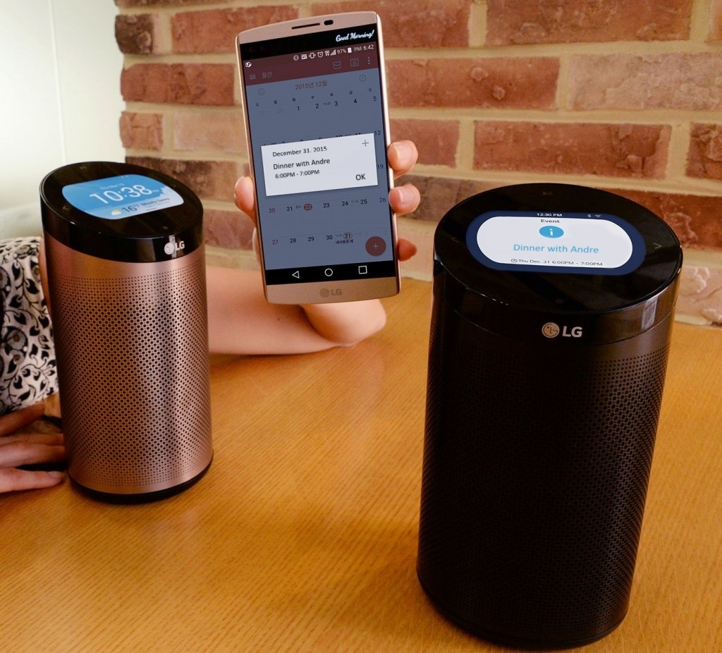 LG's new smart home hub resembles an Amazon Echo but without the digital assistant