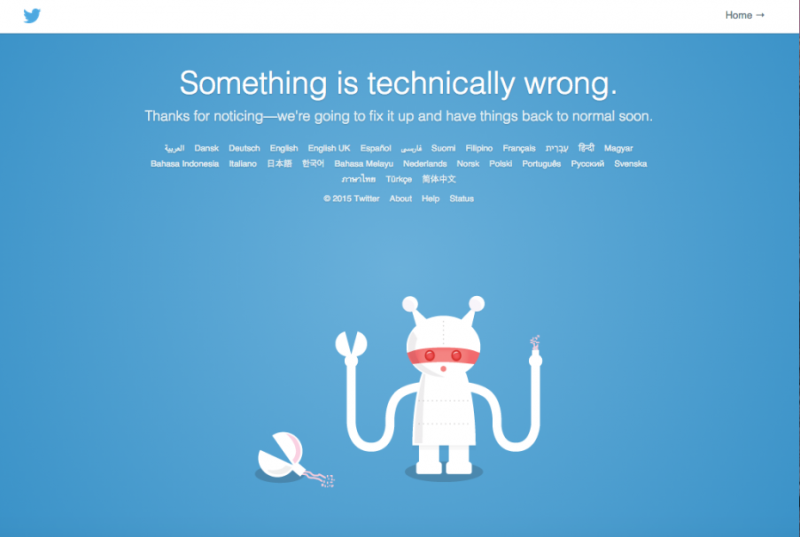 People across the world were unable to access Twitter for over 2 hours earlier today